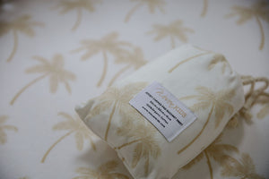 Palm Tree Organic Cotton Jersey Change Pad / Bassinet Sheet