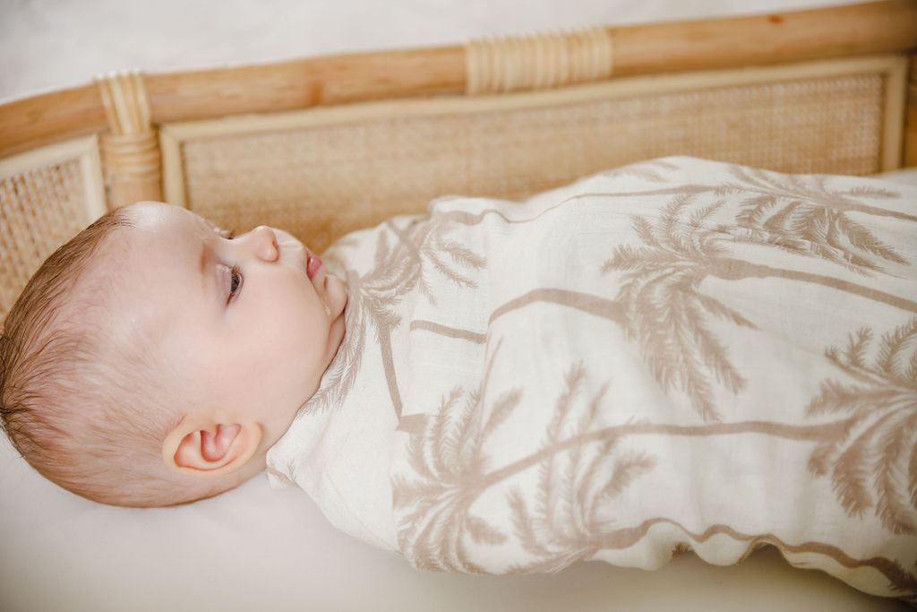 Cotton & Bamboo Swaddle - Palm Springs