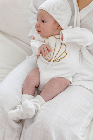 Newborn Bonnet - White