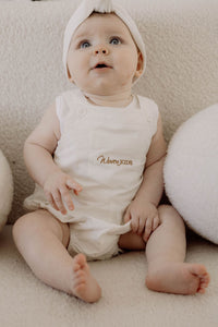 Embroidery Cotton Overalls