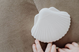 Silicone Teether - Milk Seashell